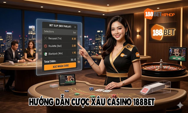 Hướng dẫn quy trình 4 bước tham gia đặt cược xâu casino an toàn tại nhà cái 188Bet
