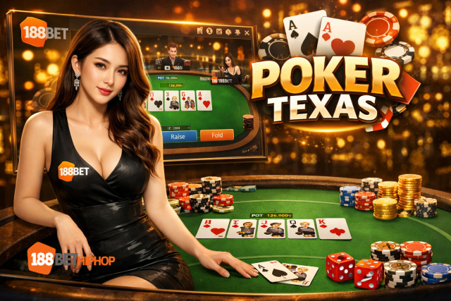 Bảng xếp hạng các tay bài trong Poker Texas và luật chơi Texas Hold'em tại nhà cái 188Bet