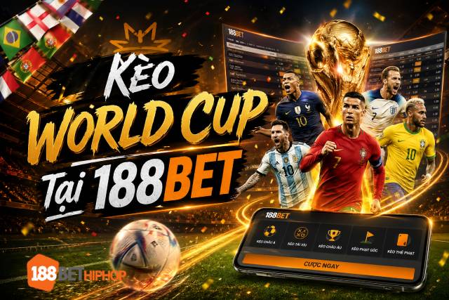 Săn kèo World Cup tại 188BET với hỗ trợ 24/7 của 188BET Hiphop