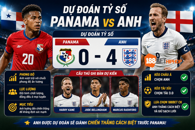 188BET CK Nhận Định Panama Vs Anh (4h, 28/6): Tam Sư Quyết Thắng Đậm 2 Phùng Trâm Anh 188BET CK dự đoán kết quả nhận định Panama vs Anh